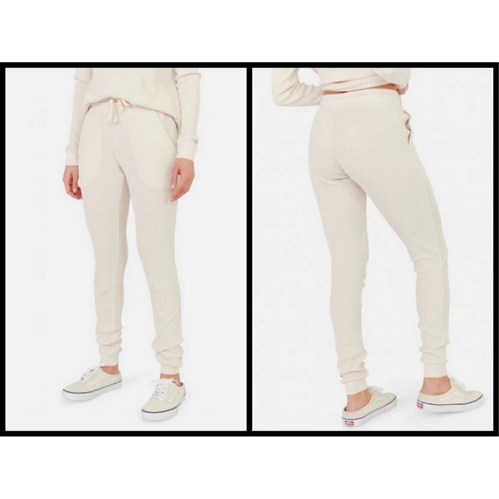 💕MATE THE LABEL💕 Tyler Thermal Jogger Pants ~ Bone Medium